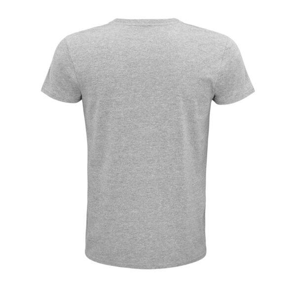 Rückenansicht des grauen T-Shirts