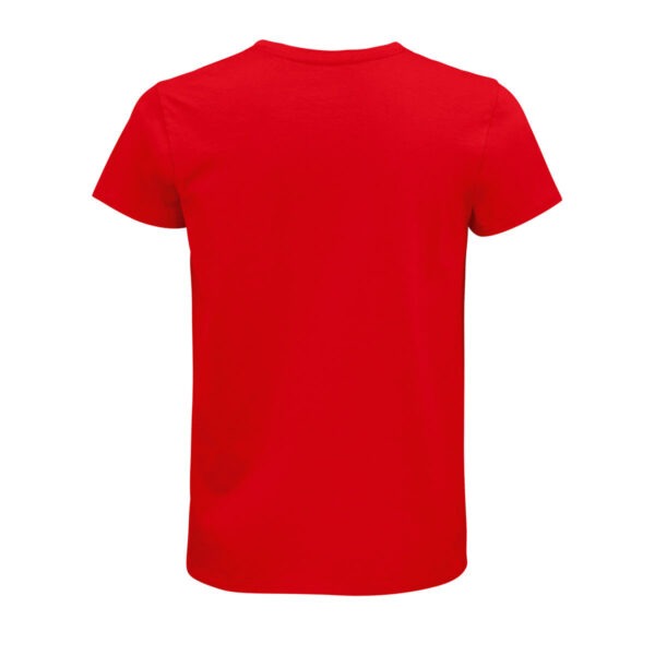 Rückenansicht des roten T-Shirts