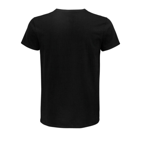 Seitennansicht des schwarzen T-Shirts